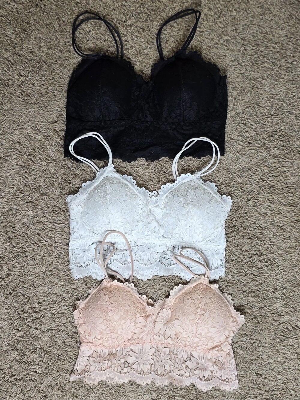 Bralettes- Set Of 3